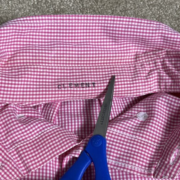 VTG NWOT 90s Ralph Lauren Mens‎ Shirt L Blake 100% Two-Ply Cotton Gingham Check - Picture 4 of 14